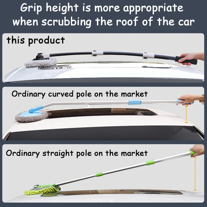 Balai de Lavage Télescopique en Microfibre Chenille