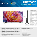 Metz TV 43/55 pouces 4K UHD