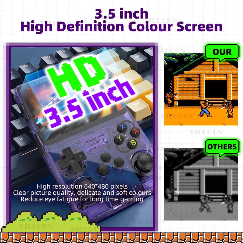 R36S rétro lecteur de jeu Portable système Arkos Linux 3.5 pouces