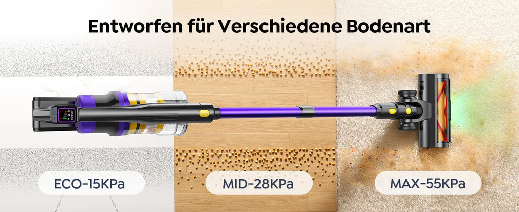 Laresar X11 Aspirateur Balai sans Fil, 75KPa/650W