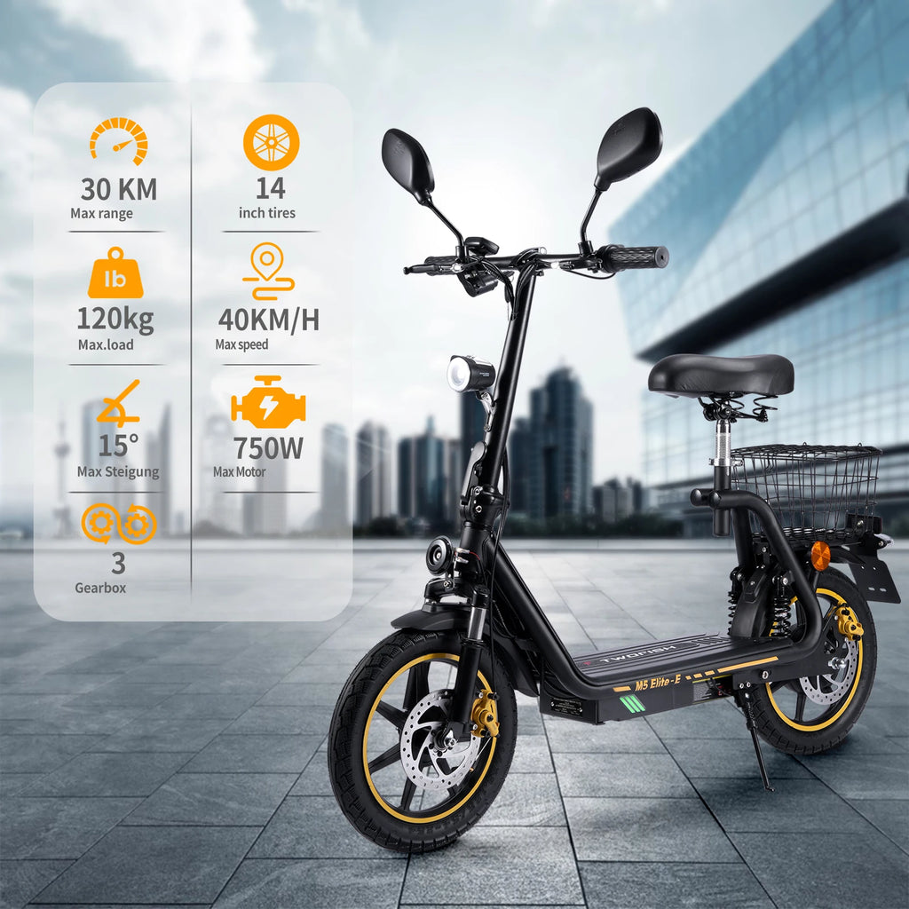 Vélo électrique pliable TWOFISH avec Road Legal (certifié Road EEC)