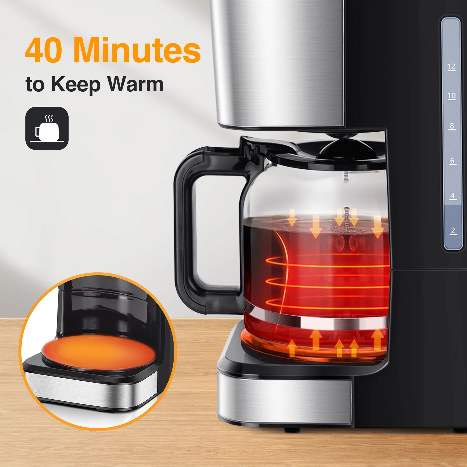 Taylor Swoden Darcy 950W Cafetière capacité 1,5 L