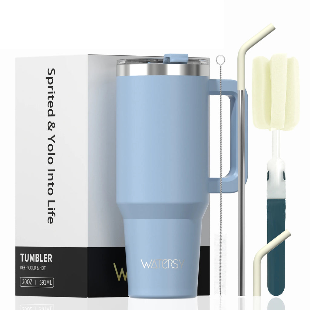Tasse isolée en acier inoxydable de 591ml