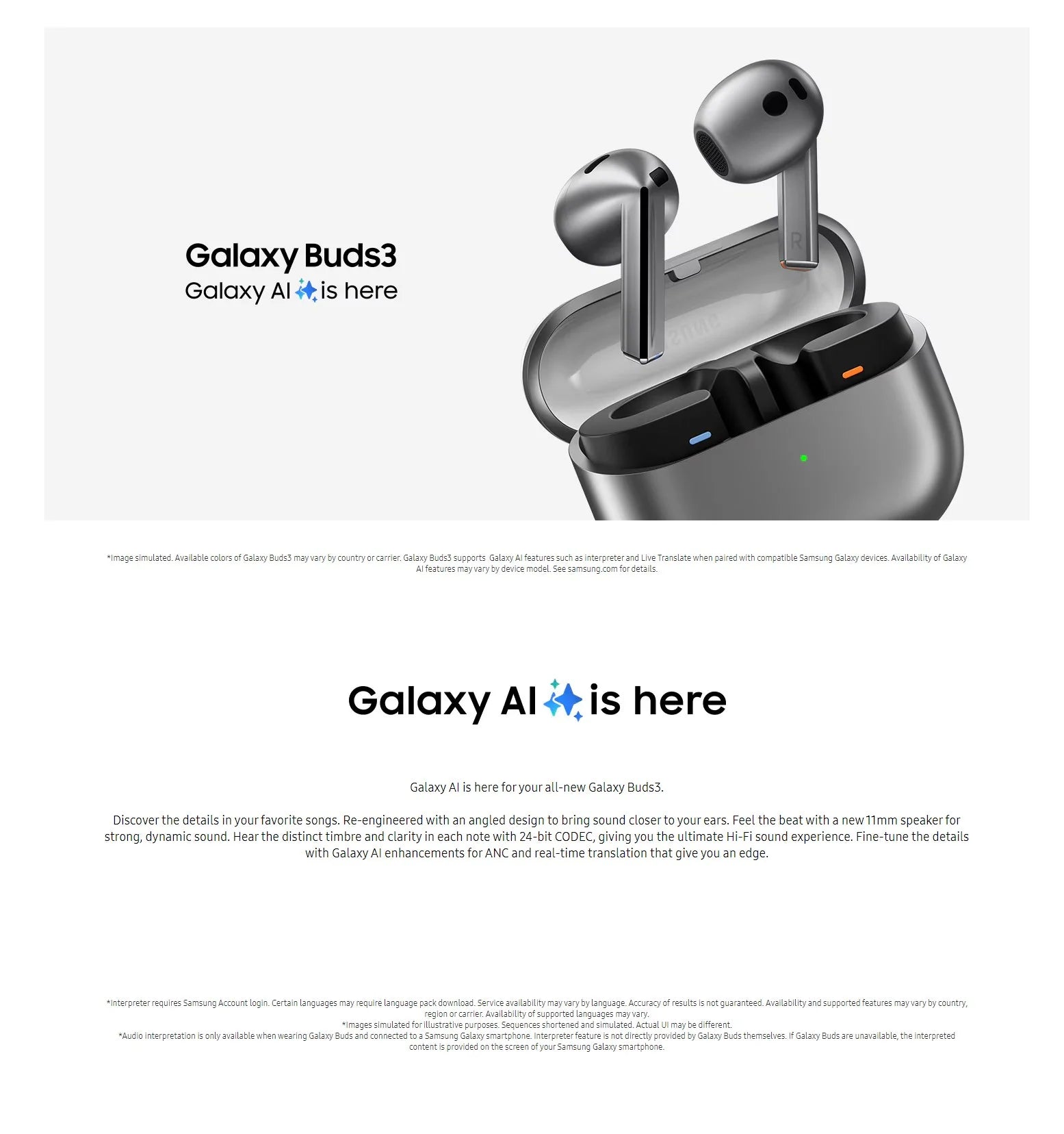 Original Samsung Galaxy Buds3