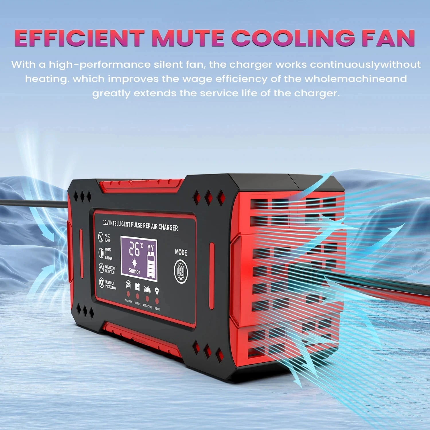 12V Smart Car Battery Charger