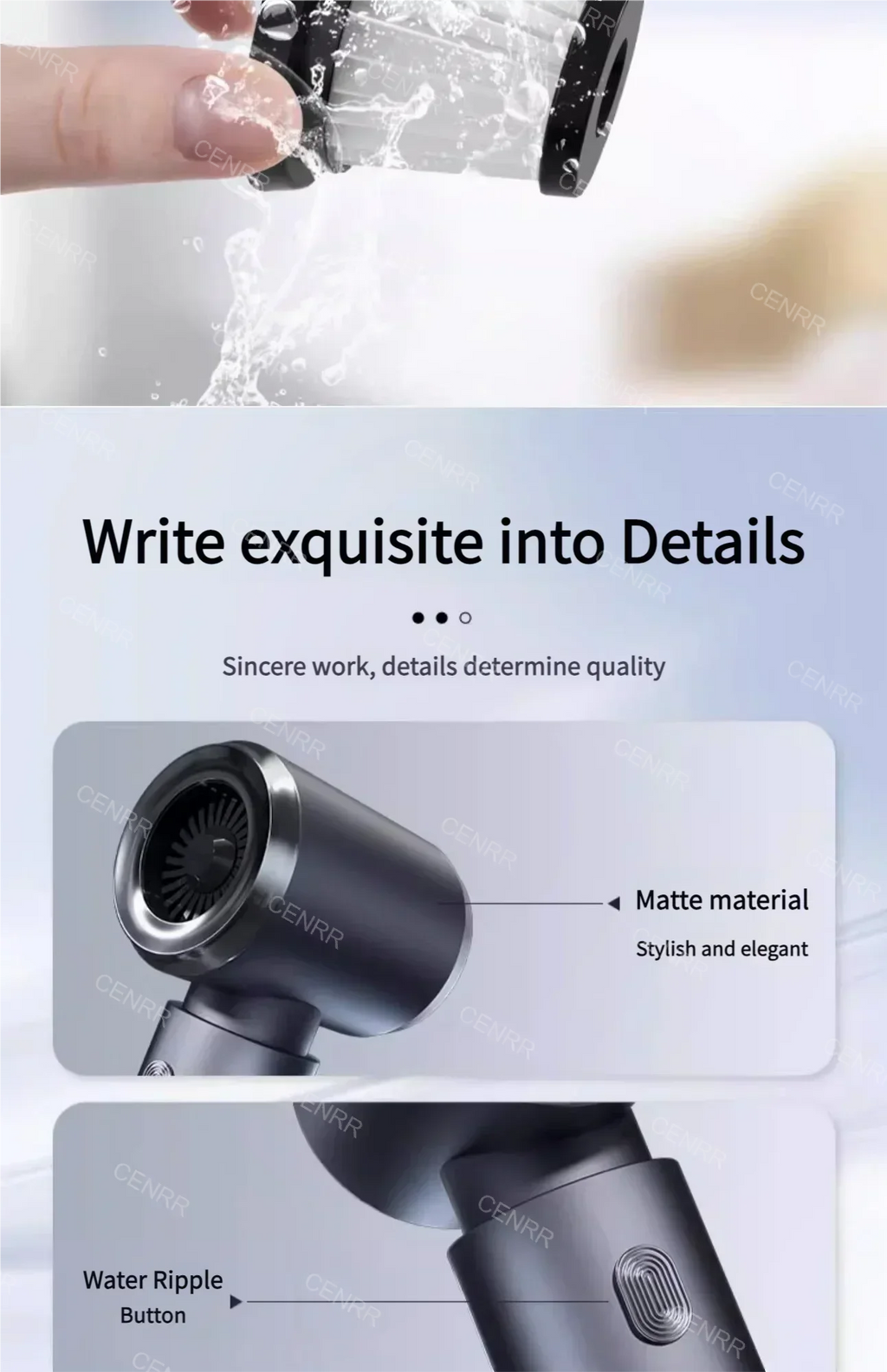 Aspirateur de Voiture Sans Fil Multifonction CENRR