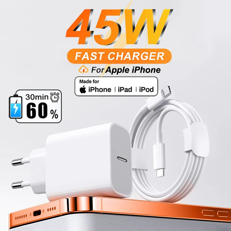 Apple 45W Type C Chargeur Pour iPhone