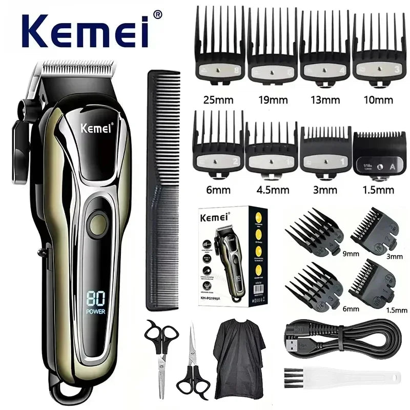 Kemei tondeuse à cheveux Rechargeable
