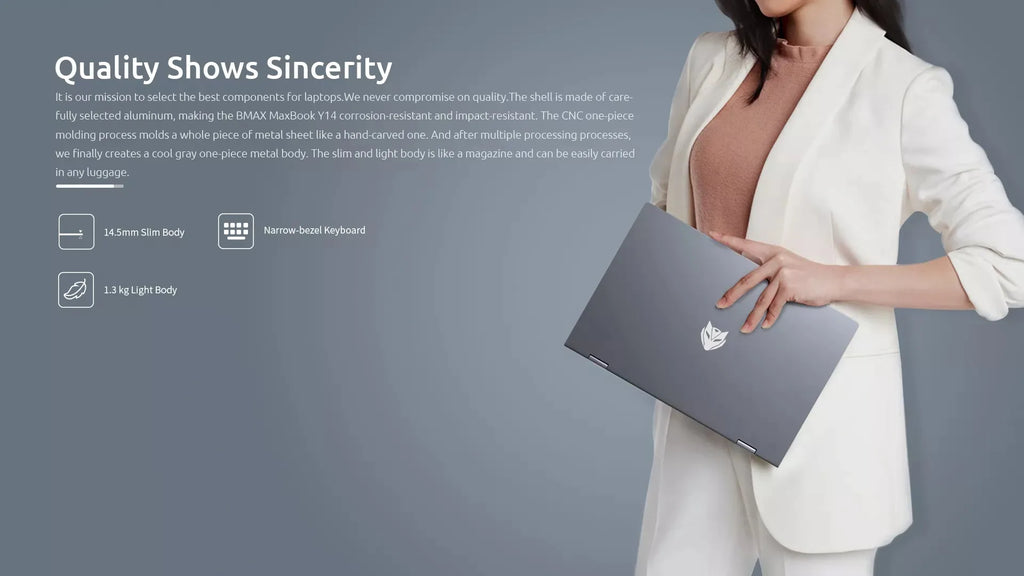 BMAX Y14 2025 360 °   Ordinateur portable 14 pouces tactile