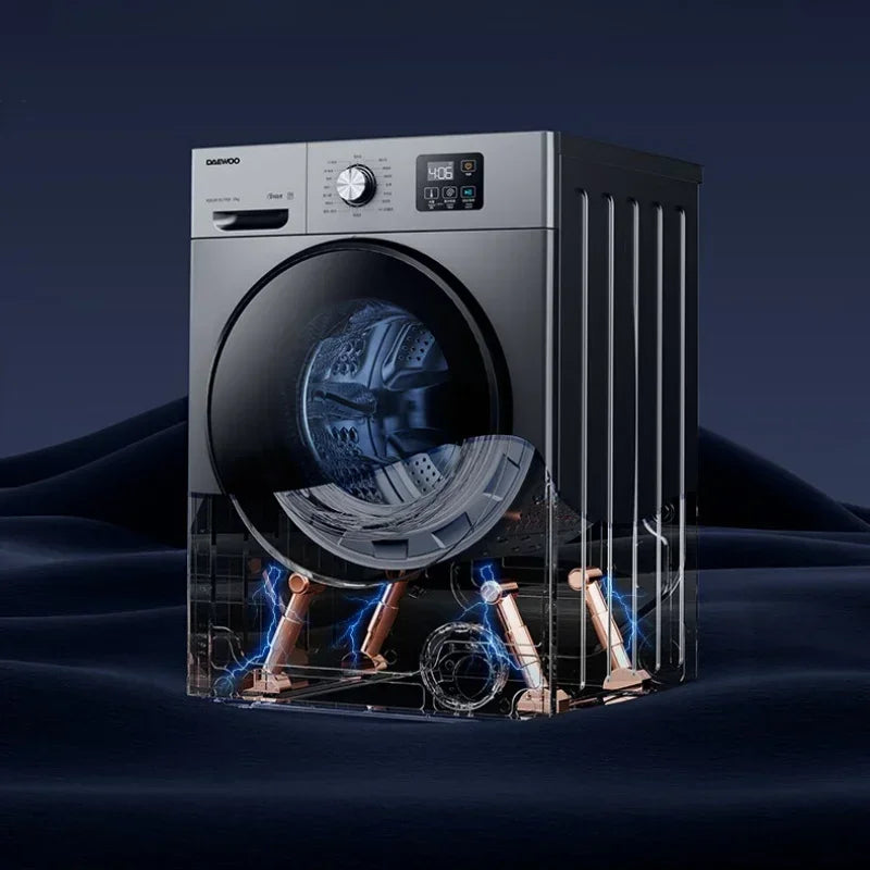 DAEWOO-Machine à laver autoportante Lavadora, Lavage bouillant, Stérilisation, Charge frontale, Haute température, 10kg, 96 ℃, 220V