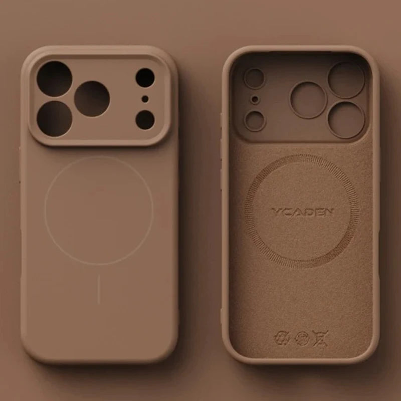 Apple Liquid Silicone Magnetic Phone Case