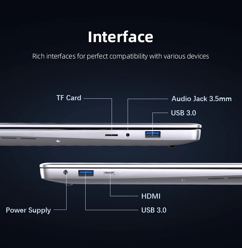 BYONE 14 pouces Intel Celeron N4000