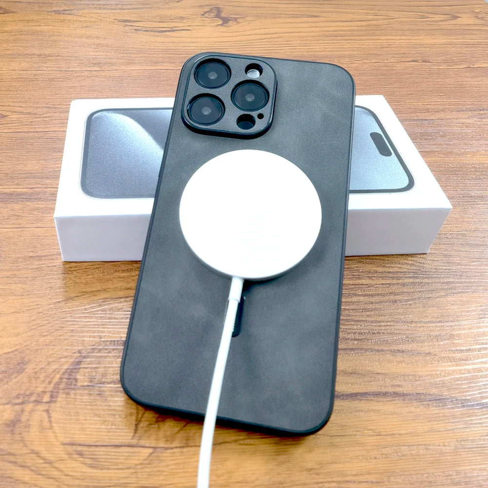 Coque de luxe en cuir PU  pour iPhone