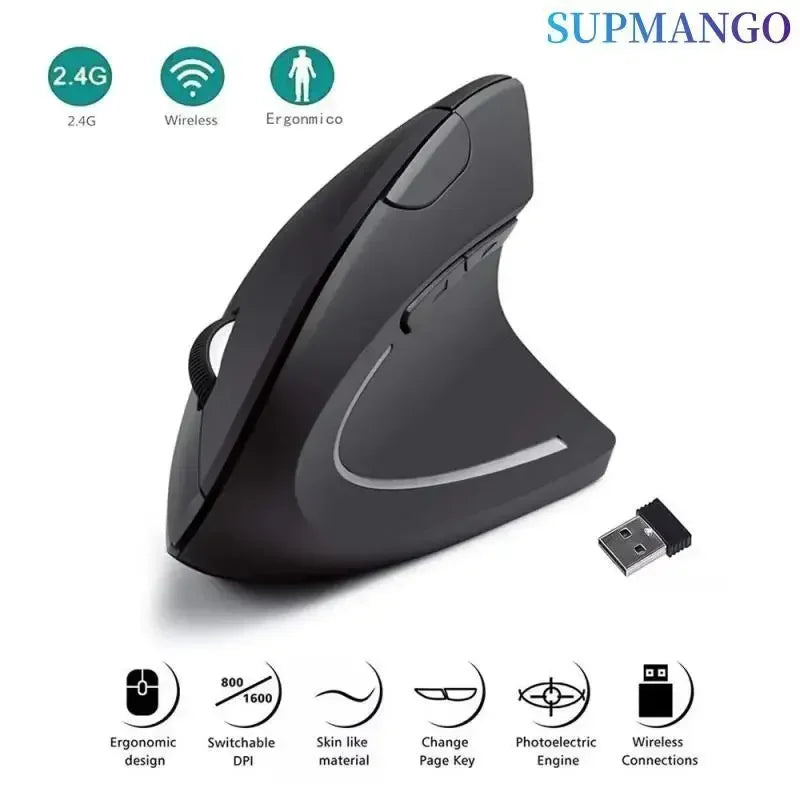 Souris Verticale Ergonomique Sans Fil