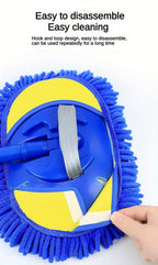 Balai de Lavage Voiture Télescopique en Microfibre