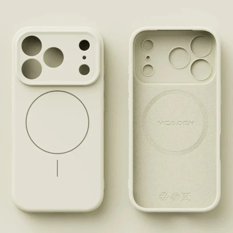 Apple Liquid Silicone Magnetic Phone Case