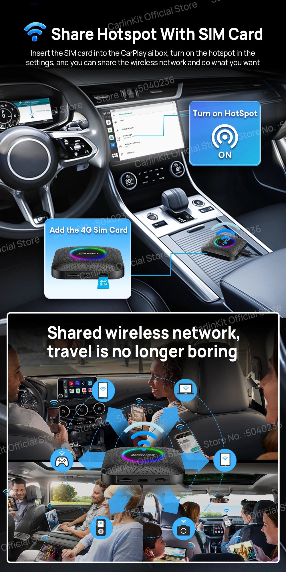 CarlinKit-Adaptateur sans fil CarPlay Ai Box
