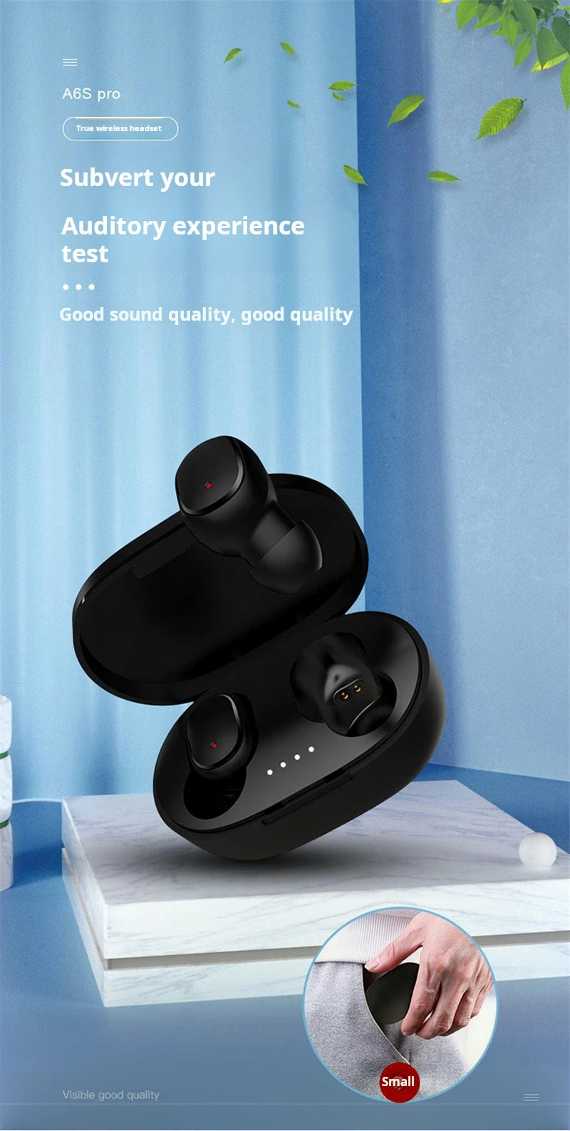 XIAOMI A6S écouteur sans fil TWS Bluetooth