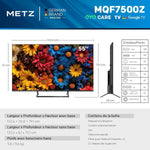 METZ QLED TV 43 pouces 4K