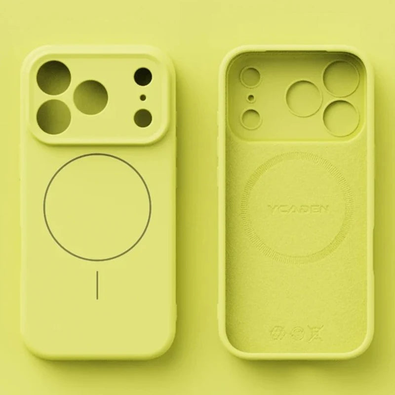 Apple Liquid Silicone Magnetic Phone Case