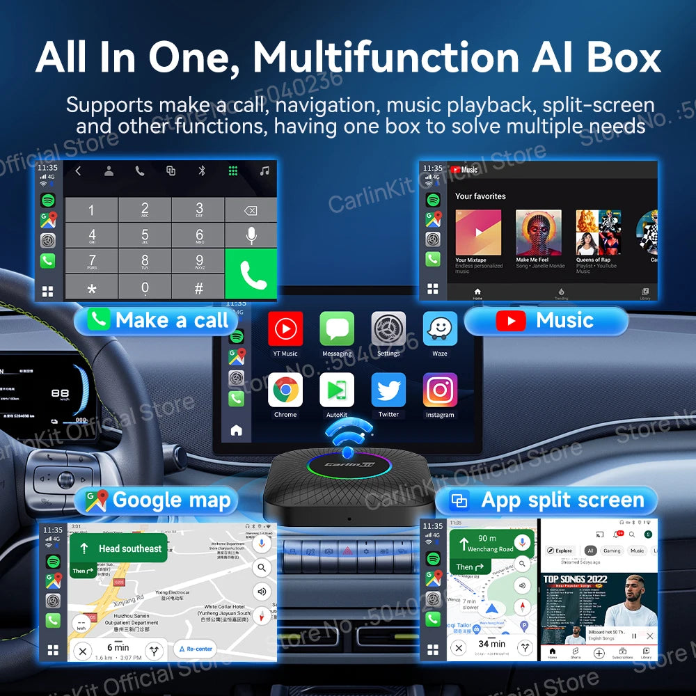 CarlinKit-Adaptateur sans fil CarPlay Ai Box