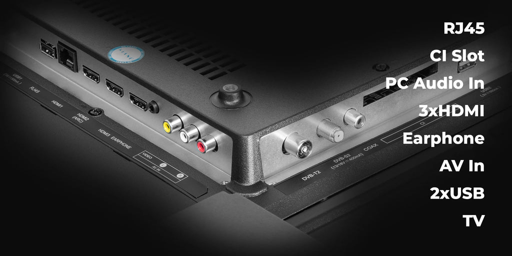 Kiano Elegance TV TV LED 43" 4K Smart Tv UHD Noir PVR WiFi