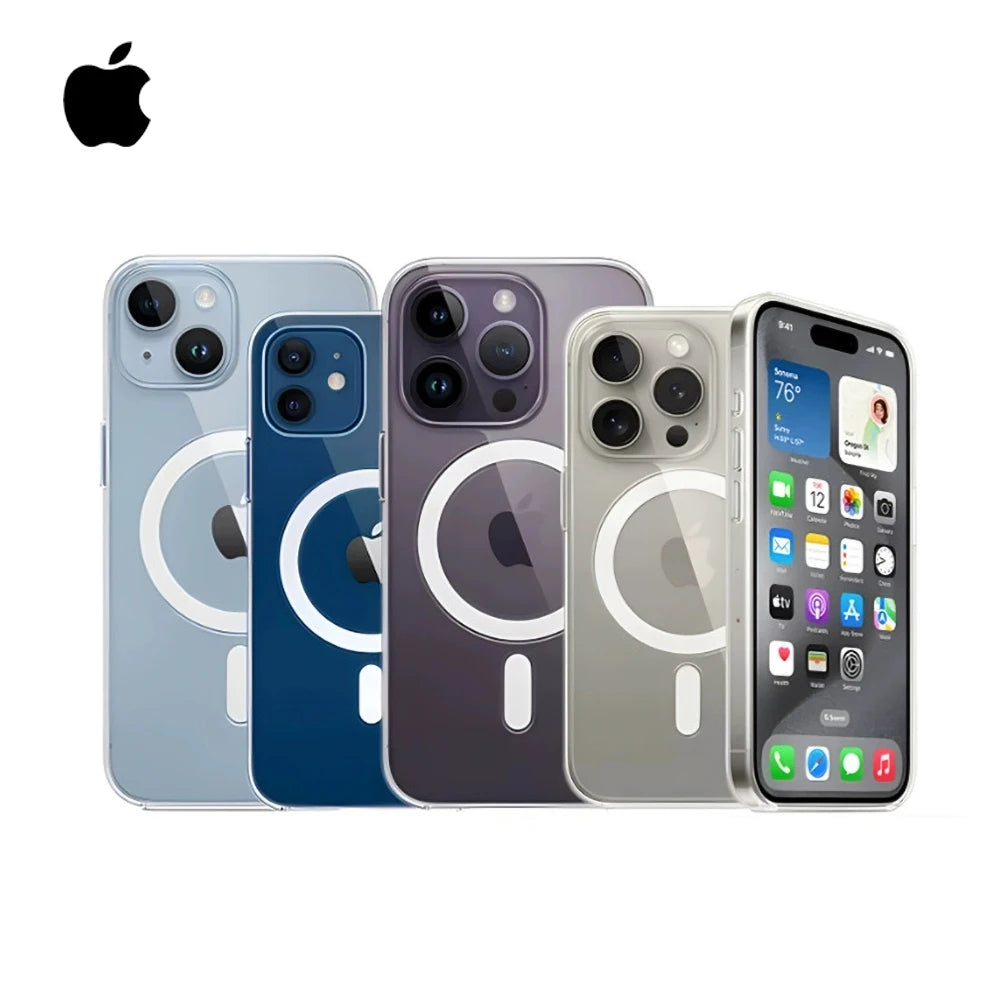 Étui magnétique Apple Magsafe en Silicone liquide d'origine officielle pour iPhone