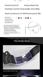 Casques de moto avec lumières Led