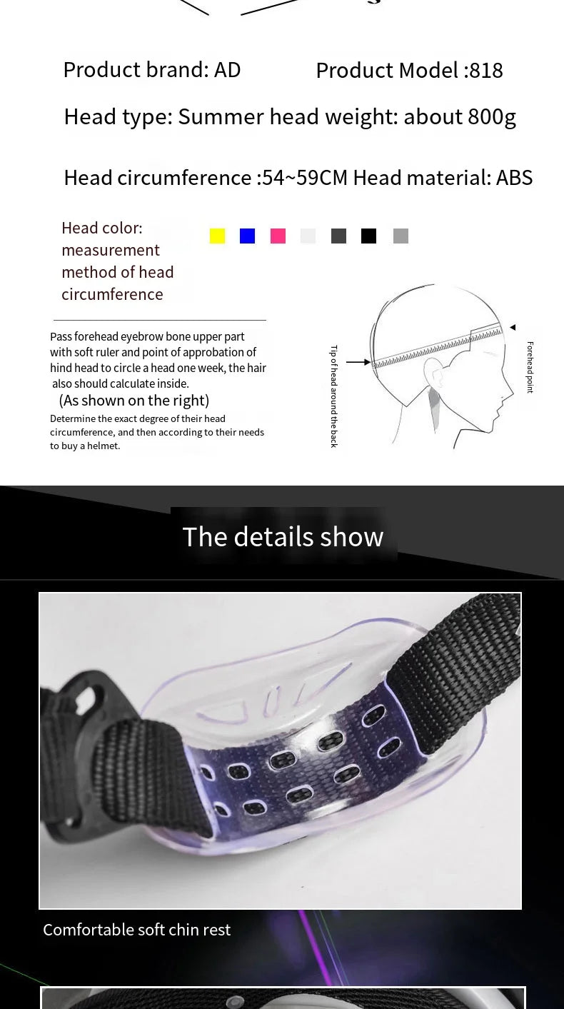 Casques de moto avec lumières Led