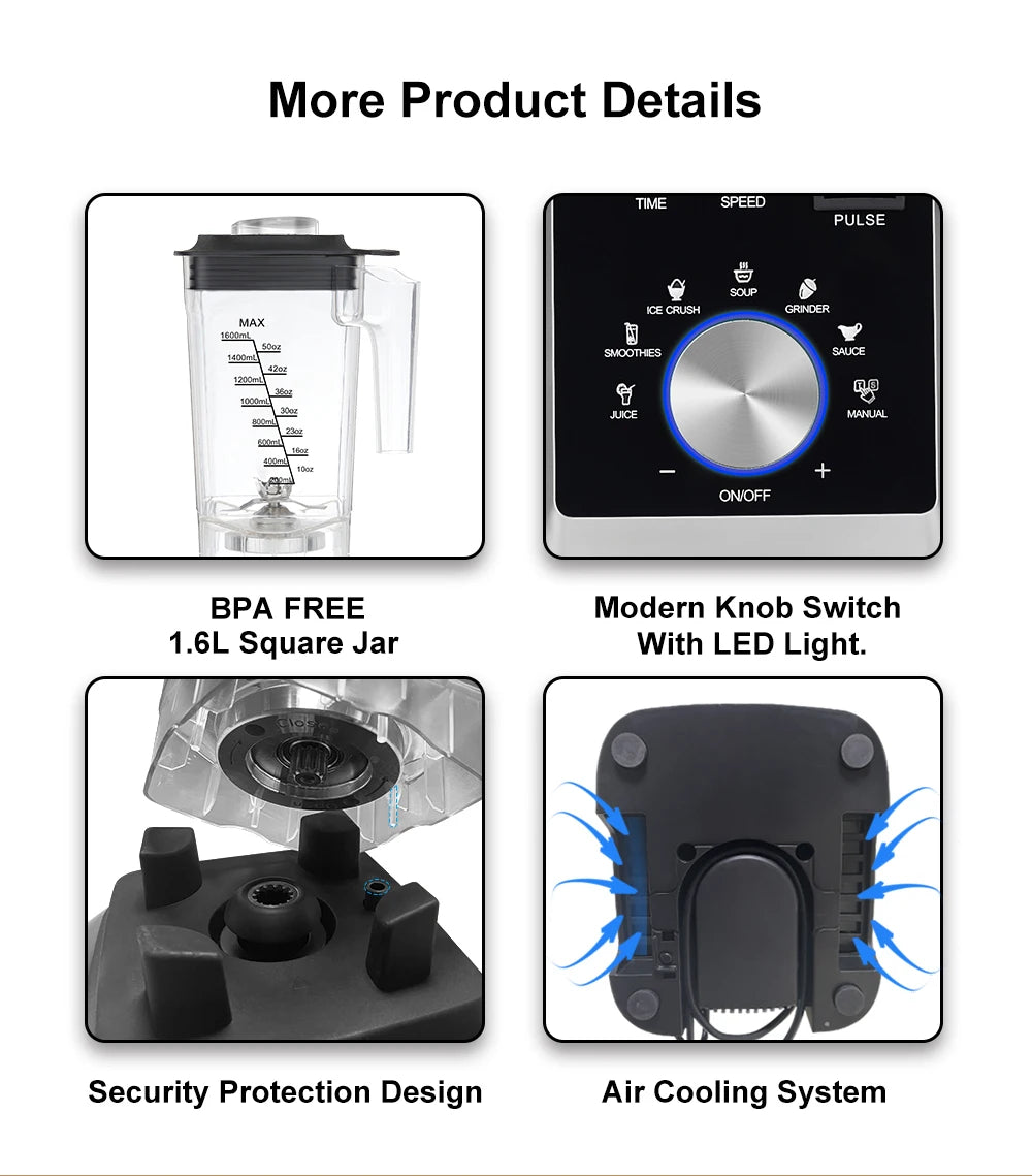 BioloMix-Mélangeur professionnel automatique numérique sans BPA