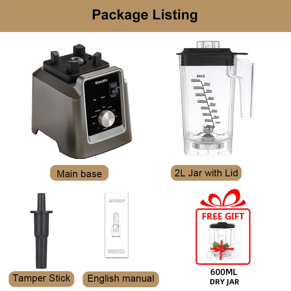 BioloMix-Mélangeur professionnel automatique numérique sans BPA