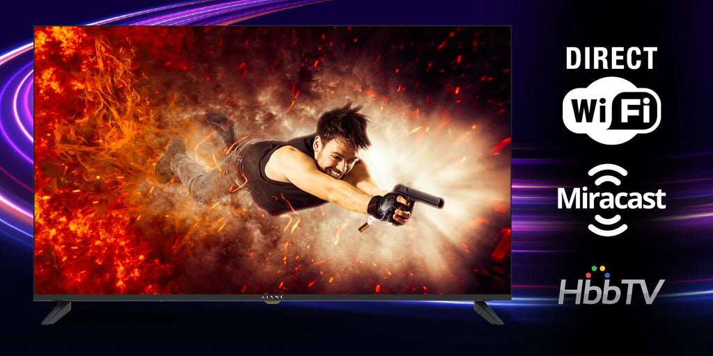 TV LED Kiano Elegance TV 50" 4K UHD Smart Tv WiFi Miracast PVR