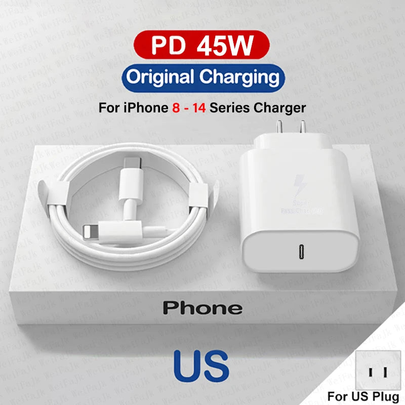 Apple 45W Type C Chargeur Pour iPhone