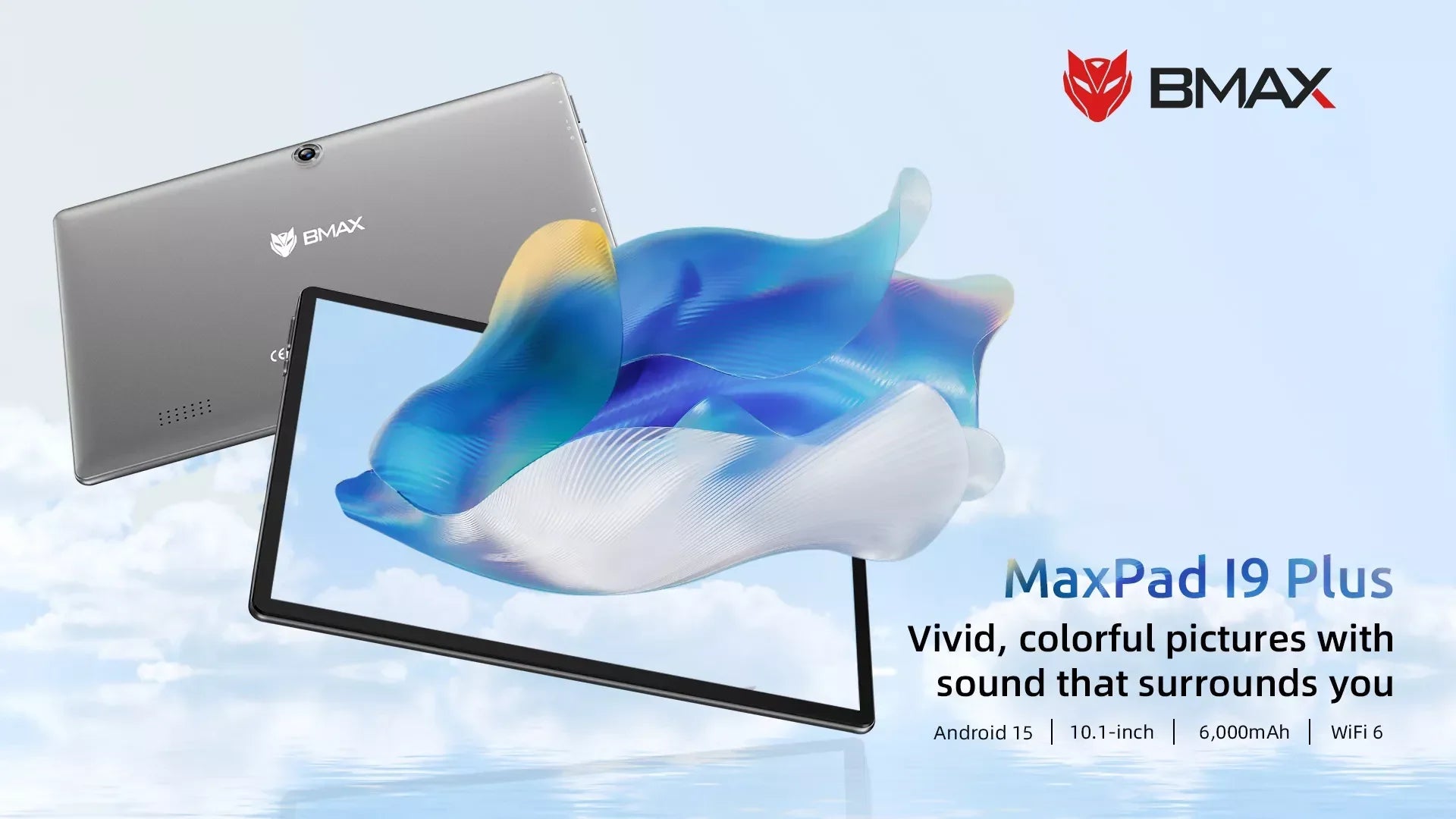 BMAX tablette I9 Plus 10.1 pouces Android 15