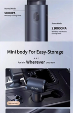 Aspirateur de Voiture Sans Fil Multifonction CENRR