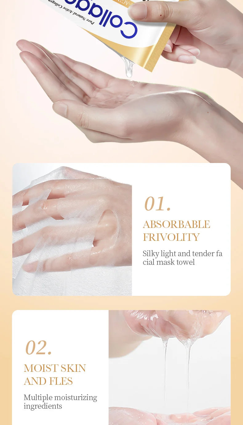 Masque Facial Anti-rides au collagène