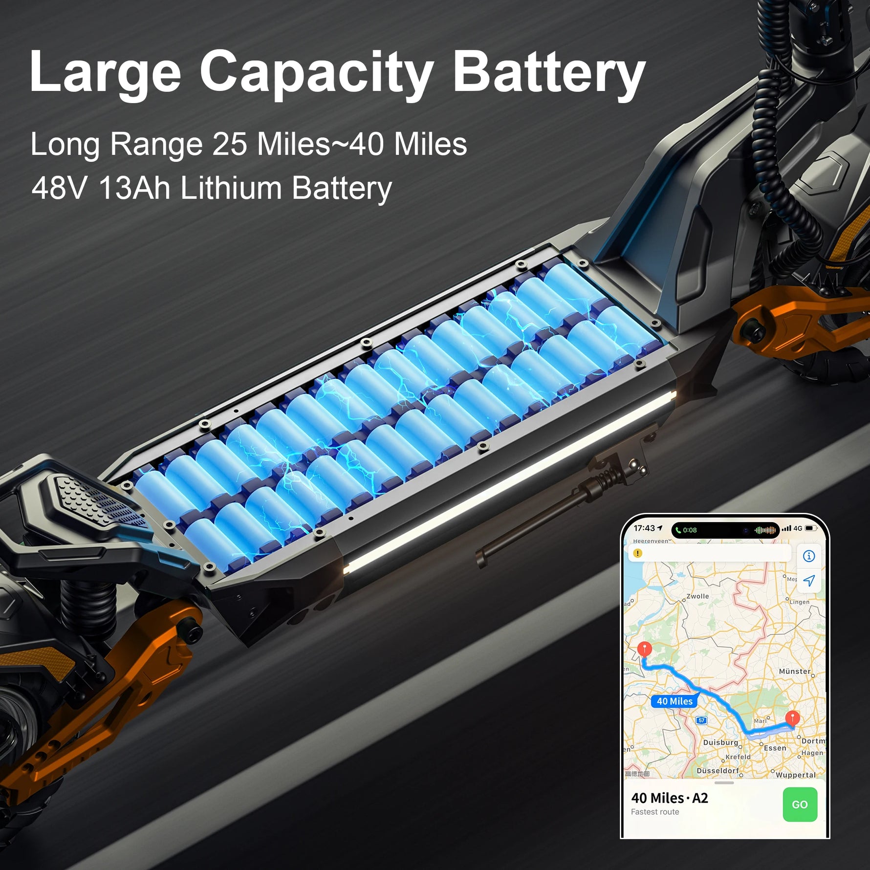 Trottinette électrique DECE DES20 1200W