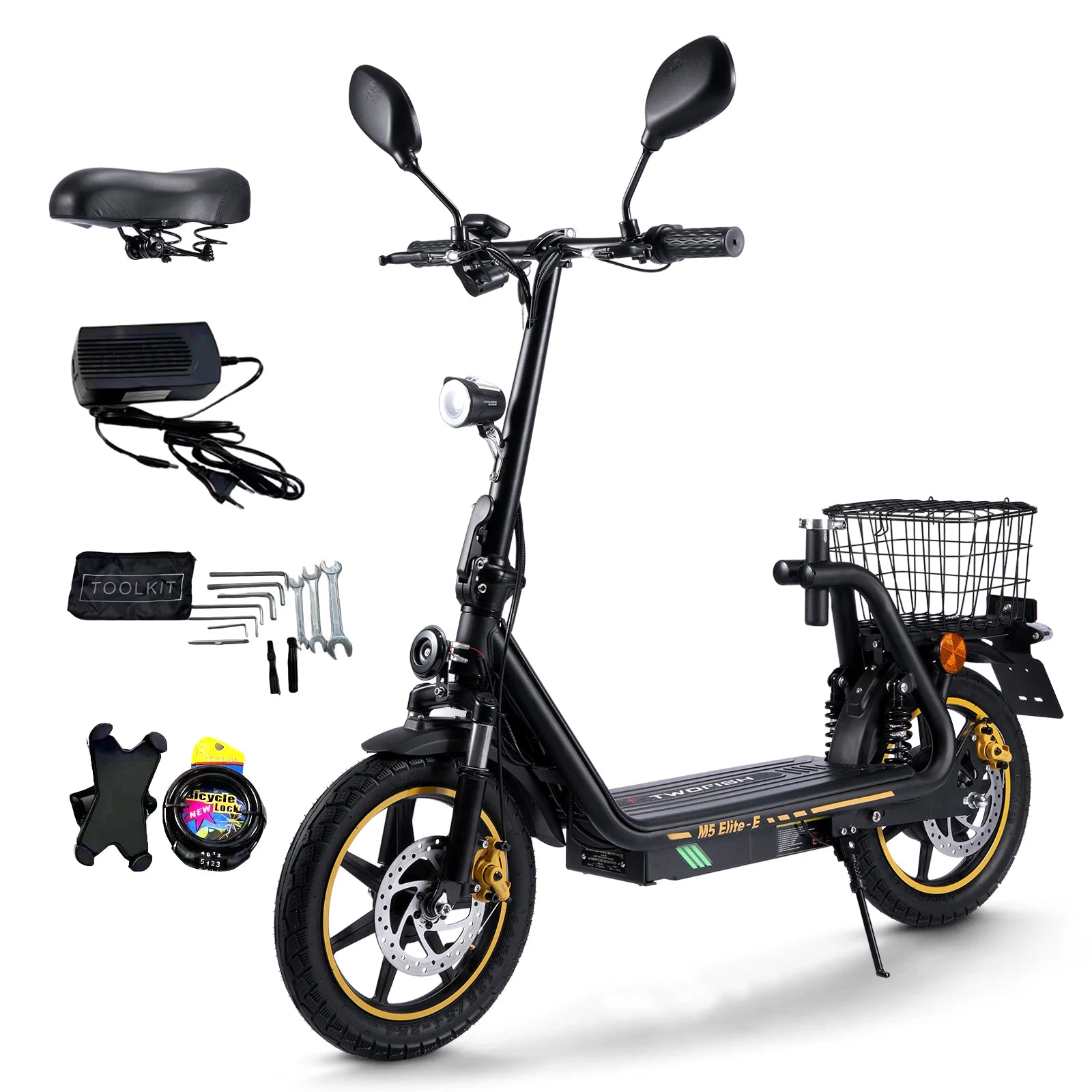 TWOFISH folding electric bike with road legality (Road EEC certified)