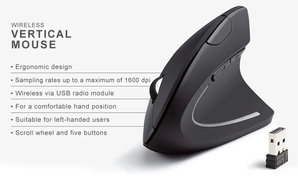 Souris Verticale Ergonomique Sans Fil