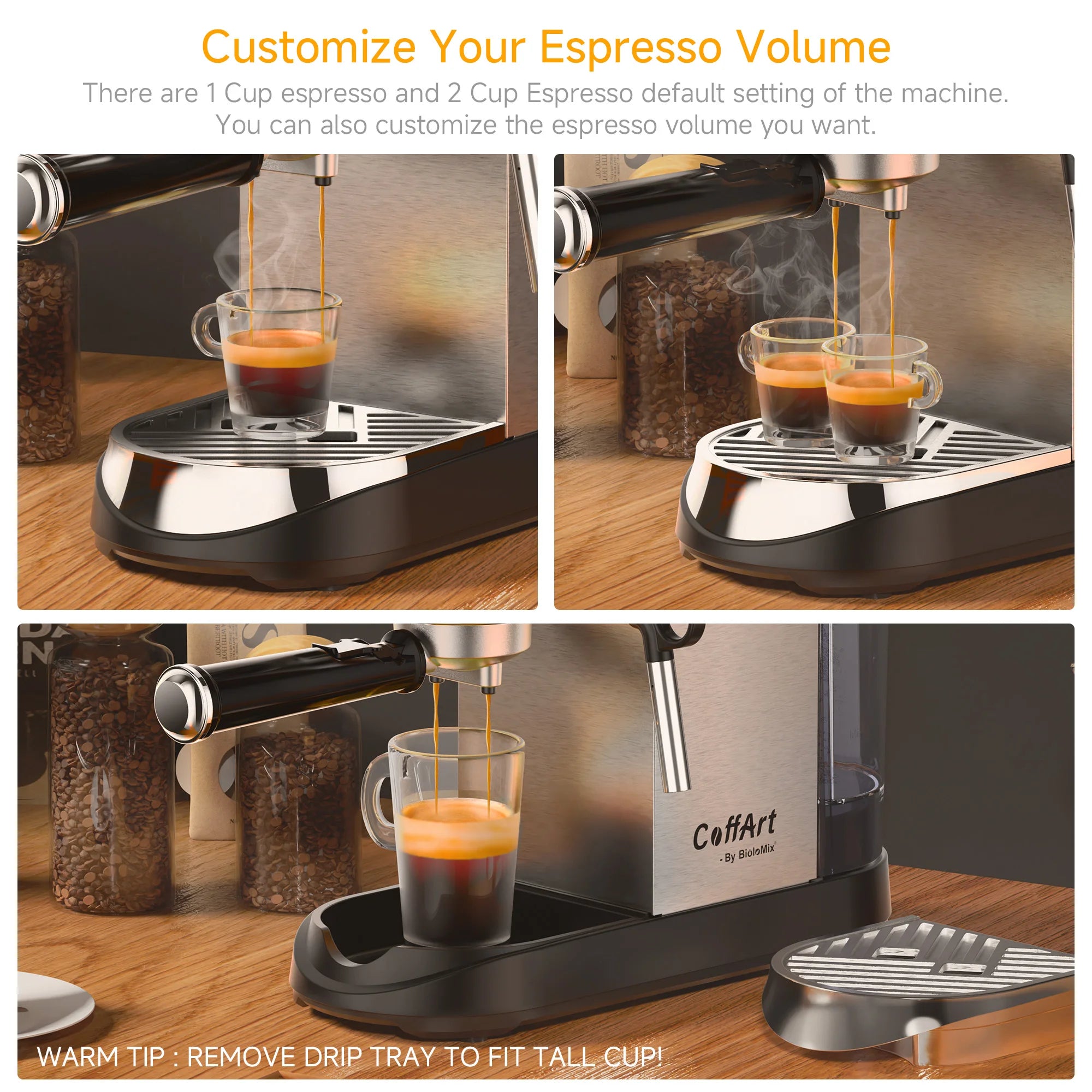 BioloMix – Machine à café semi-automatique