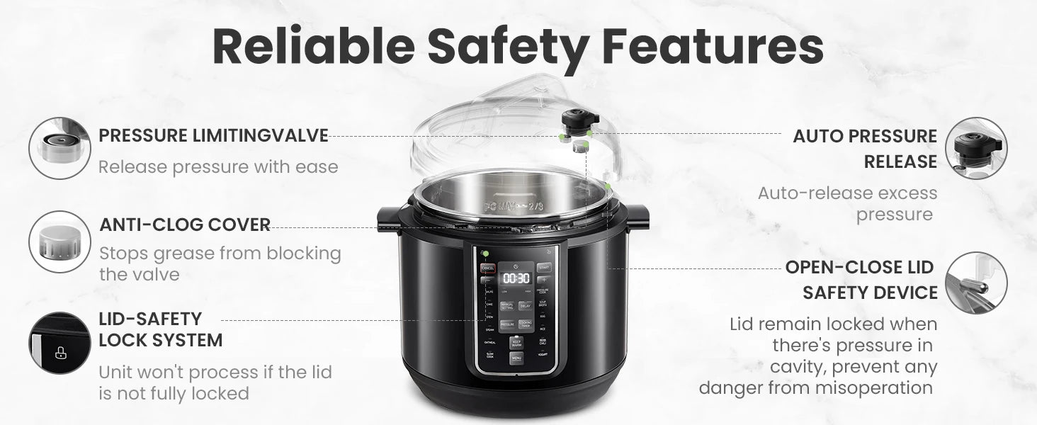 Midea 9-in-1 Rapid Electric Pressure Cooker