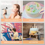 Aérographe Professionnel avec Compresseur Portable