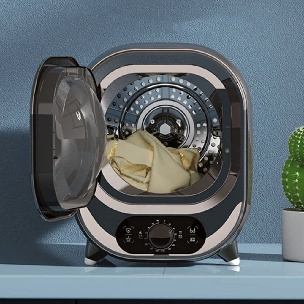 Mini sèche-linge domestique silencieux avec tambour en acier inoxydable