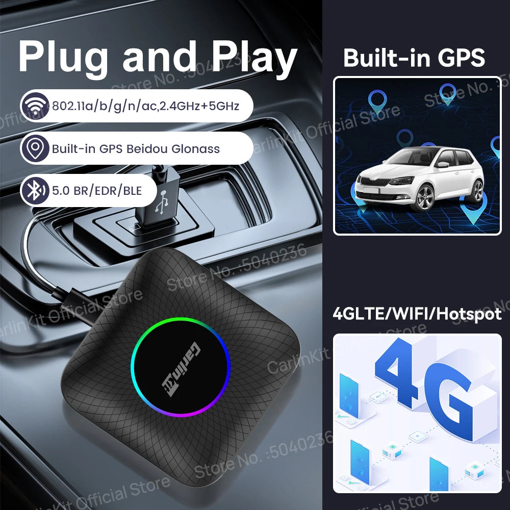 CarlinKit-Adaptateur sans fil CarPlay Ai Box