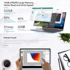 BMAX Y14 2025 360 °   Ordinateur portable 14 pouces tactile