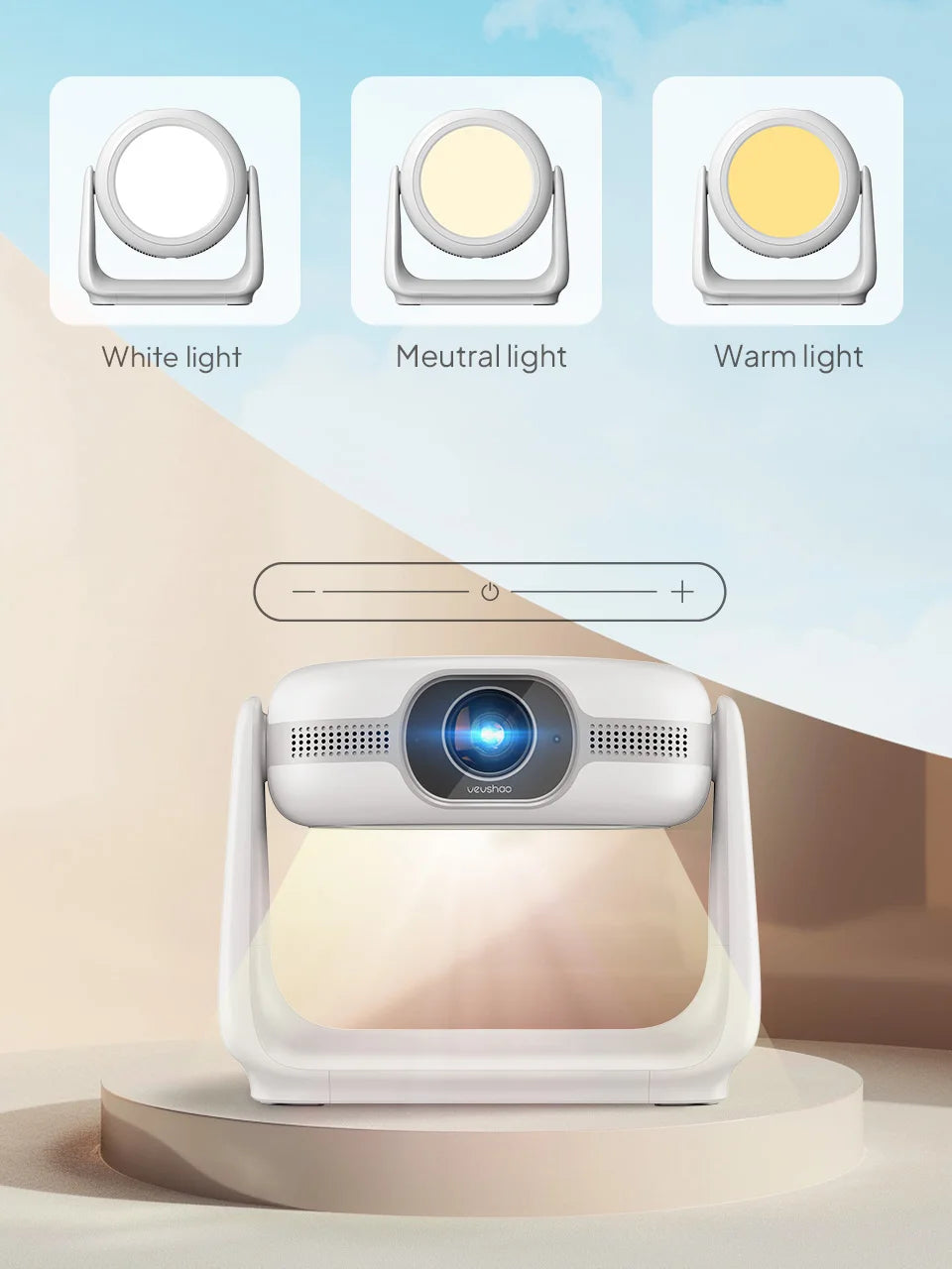 Vevshao-Projecteur intelligent A10