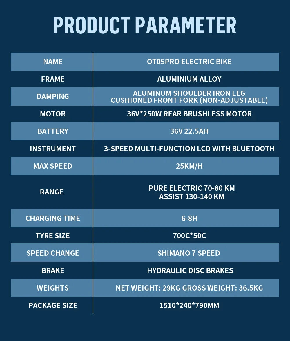 Vélo électrique ONESPORT OT05PRO