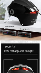 Casques de moto avec lumières Led