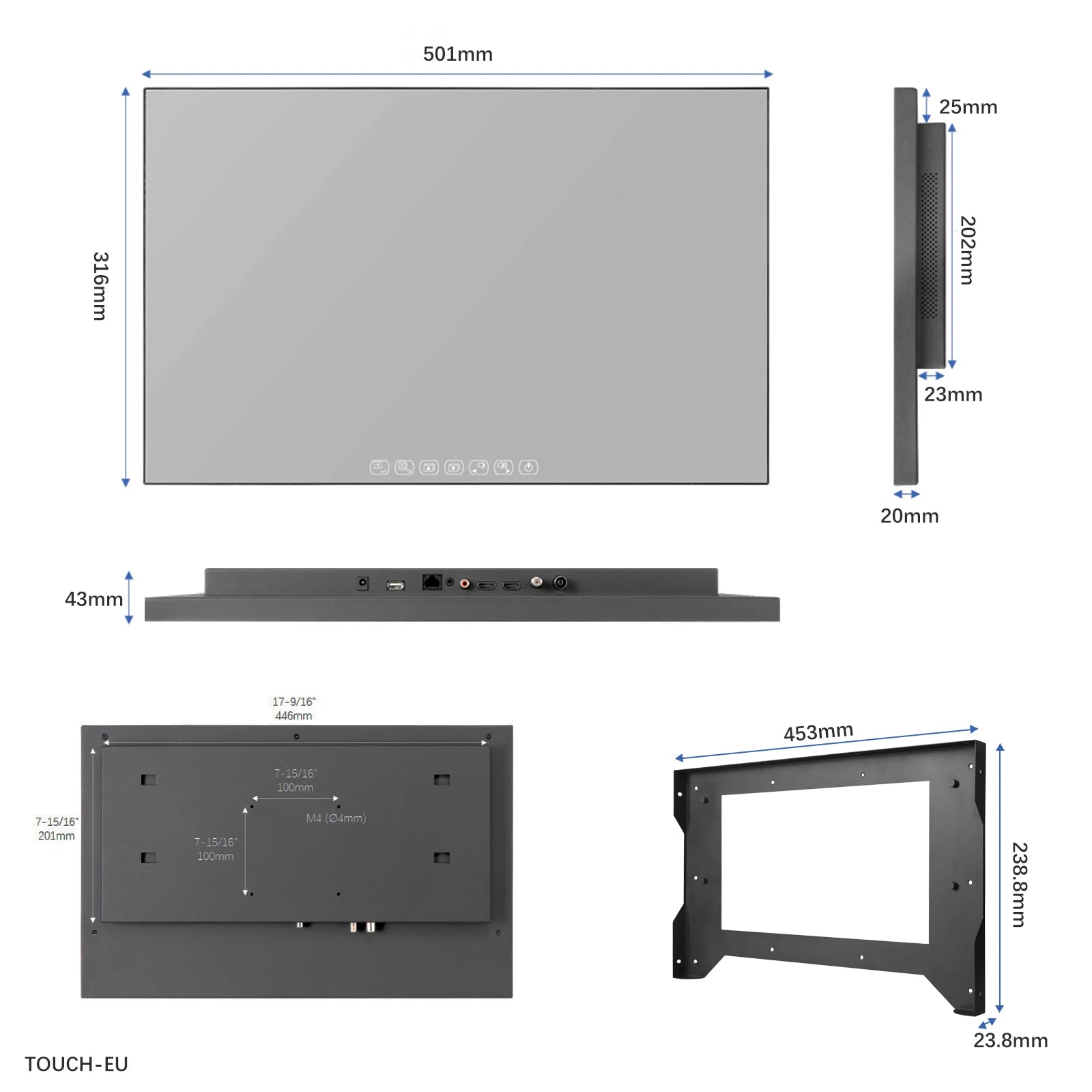 Téléviseur miroir intelligent Souria 22 pouces