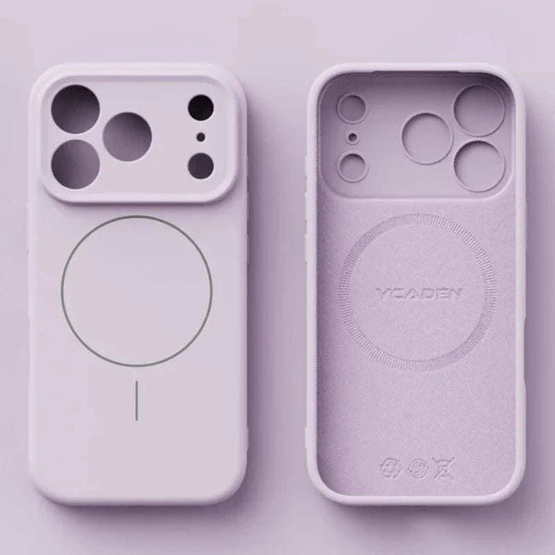 Coque de téléphone magnétique en Silicone liquide Apple